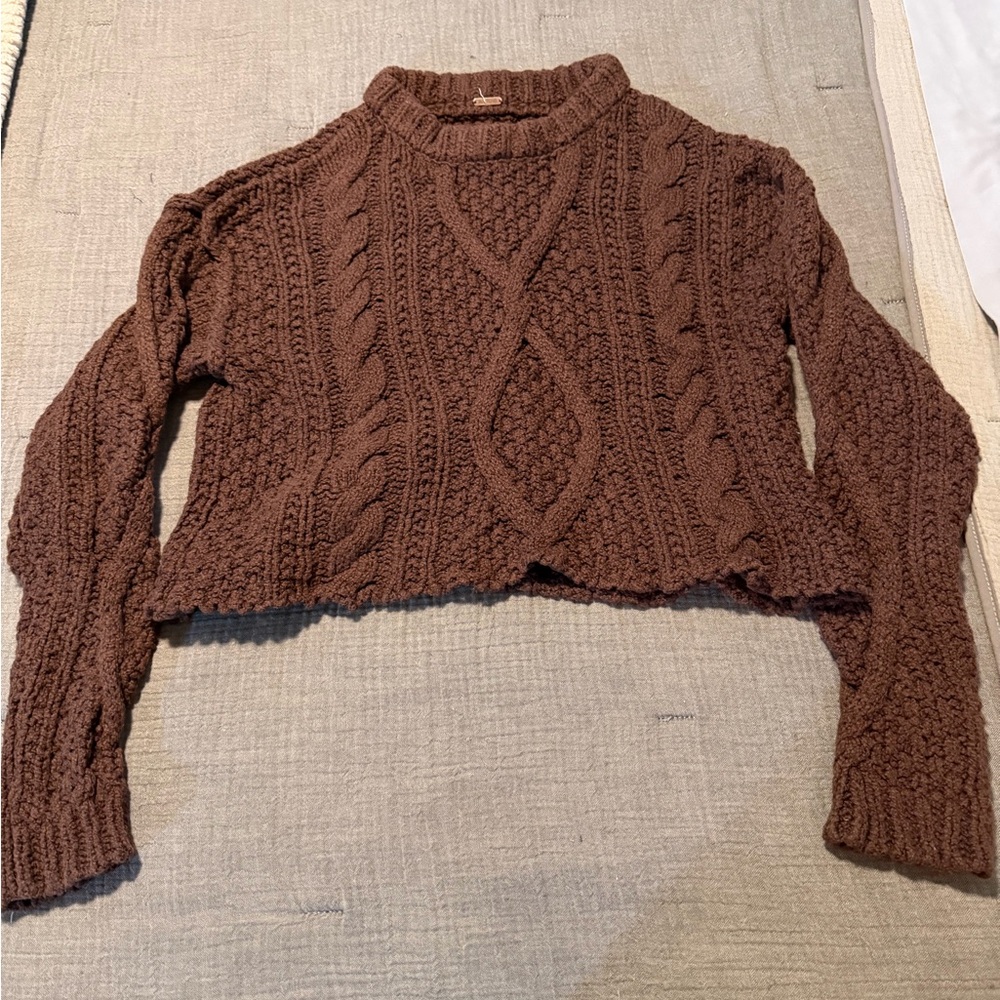 Free People Cable Sweater